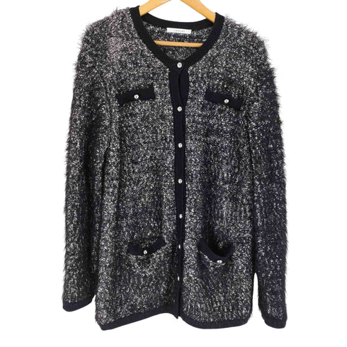 カデュネ CADUNE 配色ニットカーデ レディース JPN:38